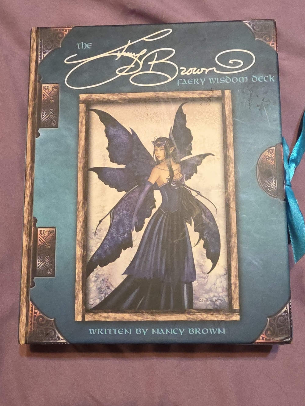 Nancy Brown Faery Wisdom Deck - Teal & Purple Artwork